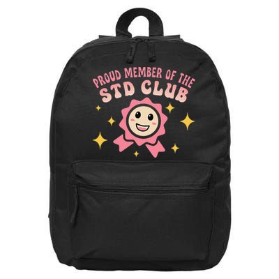 Embarrassing Std Funny Inappropriate Hilarious Adult Humor 16 in Basic Backpack