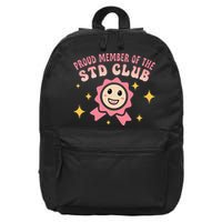 Embarrassing Std Funny Inappropriate Hilarious Adult Humor 16 in Basic Backpack