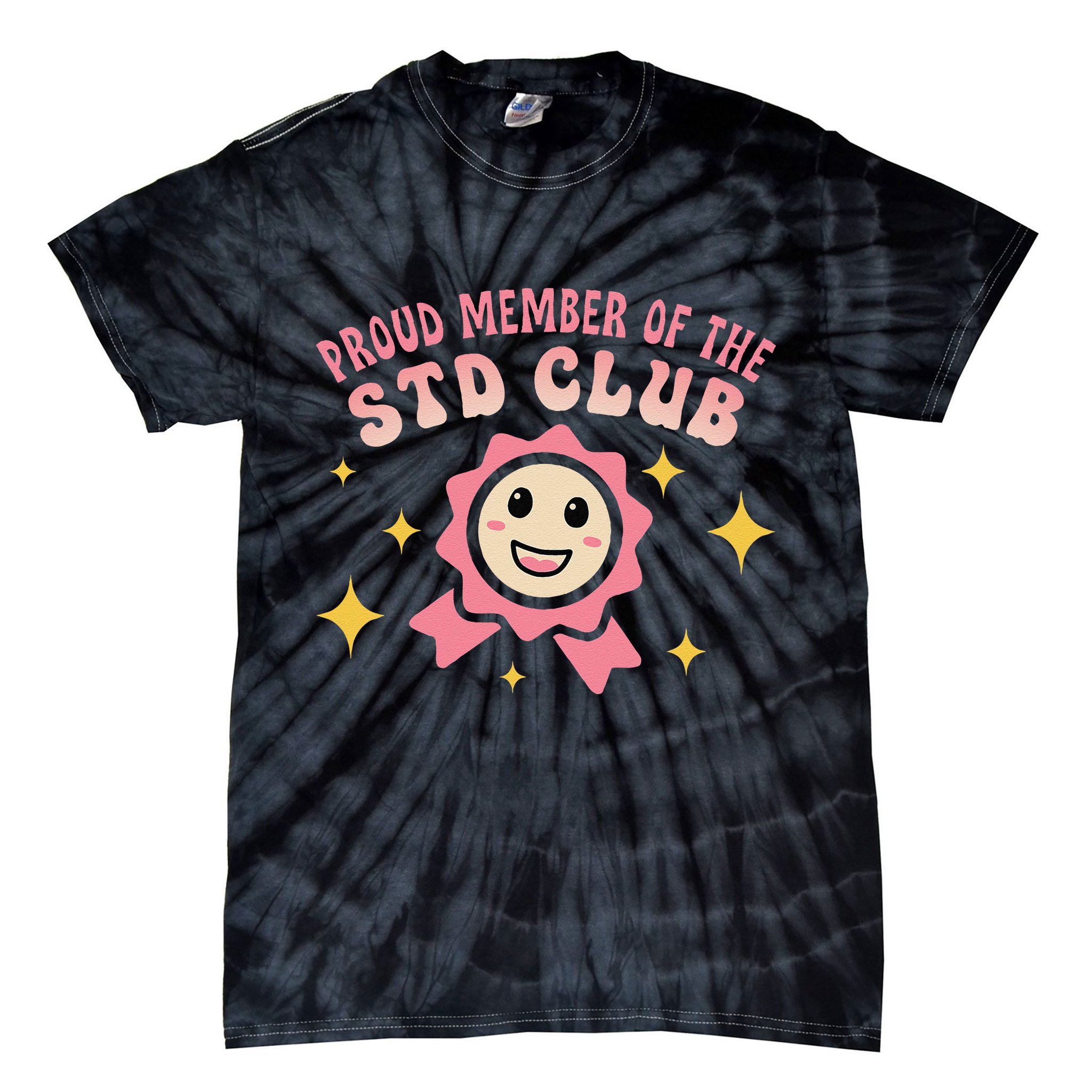 Embarrassing Std Funny Inappropriate Hilarious Adult Humor Tie-Dye T-Shirt