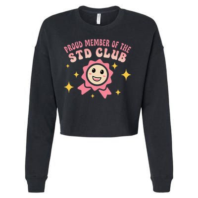 Embarrassing Std Funny Inappropriate Hilarious Adult Humor Cropped Pullover Crew
