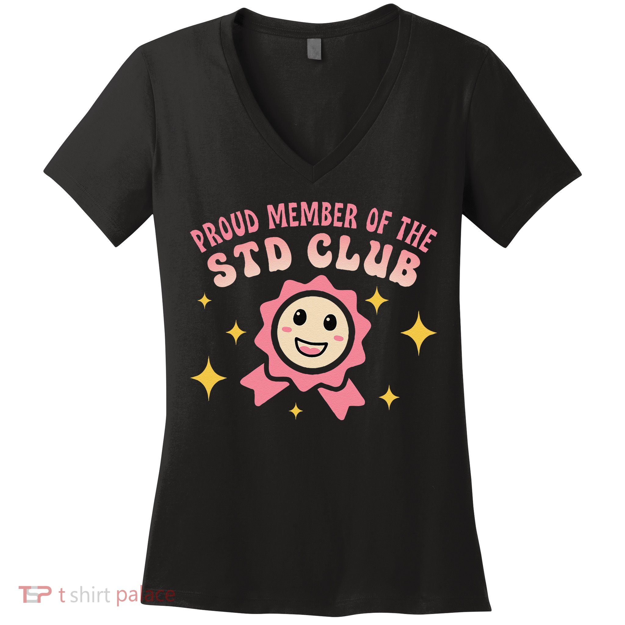 Embarrassing Std Funny Inappropriate Hilarious Adult Humor Women's V-Neck T-Shirt