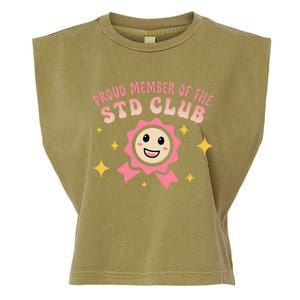 Embarrassing Std Funny Inappropriate Hilarious Adult Humor Garment-Dyed Women's Muscle Tee