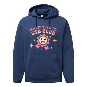 Embarrassing Std Funny Inappropriate Hilarious Adult Humor Performance Fleece Hoodie