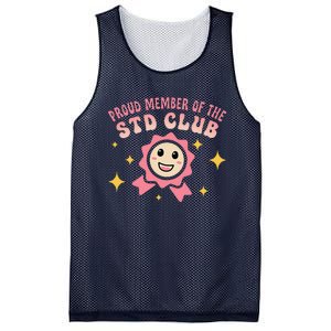 Embarrassing Std Funny Inappropriate Hilarious Adult Humor Mesh Reversible Basketball Jersey Tank