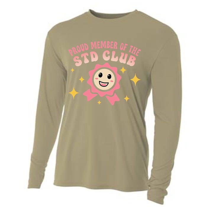 Embarrassing Std Funny Inappropriate Hilarious Adult Humor Cooling Performance Long Sleeve Crew