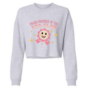 Embarrassing Std Funny Inappropriate Hilarious Adult Humor Cropped Pullover Crew