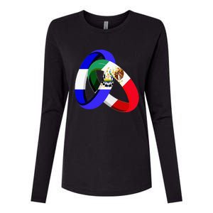 El Salvador Flag Mexico Grown Ring Marriage Wedding Womens Cotton Relaxed Long Sleeve T-Shirt