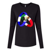 El Salvador Flag Mexico Grown Ring Marriage Wedding Womens Cotton Relaxed Long Sleeve T-Shirt