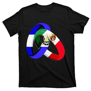 El Salvador Flag Mexico Grown Ring Marriage Wedding T-Shirt