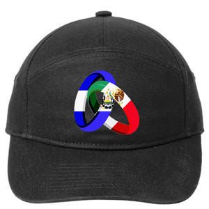 El Salvador Flag Mexico Grown Ring Marriage Wedding 7-Panel Snapback Hat