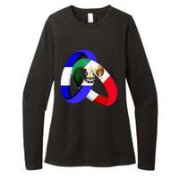 El Salvador Flag Mexico Grown Ring Marriage Wedding Womens CVC Long Sleeve Shirt