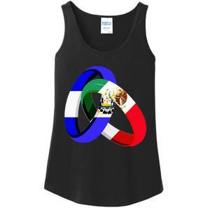 El Salvador Flag Mexico Grown Ring Marriage Wedding Ladies Essential Tank