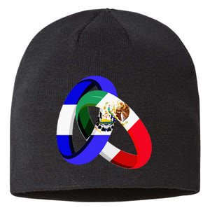 El Salvador Flag Mexico Grown Ring Marriage Wedding Sustainable Beanie