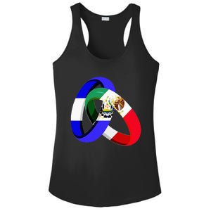 El Salvador Flag Mexico Grown Ring Marriage Wedding Ladies PosiCharge Competitor Racerback Tank