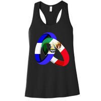 El Salvador Flag Mexico Grown Ring Marriage Wedding Women's Racerback Tank