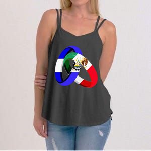 El Salvador Flag Mexico Grown Ring Marriage Wedding Women's Strappy Tank