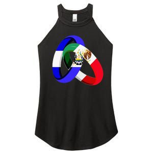 El Salvador Flag Mexico Grown Ring Marriage Wedding Women's Perfect Tri Rocker Tank