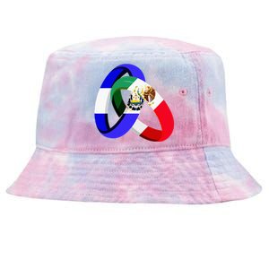 El Salvador Flag Mexico Grown Ring Marriage Wedding Tie-Dyed Bucket Hat