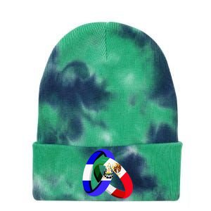 El Salvador Flag Mexico Grown Ring Marriage Wedding Tie Dye 12in Knit Beanie