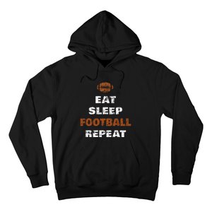 Eat Sleep Football Repeat Love Football Hoodie