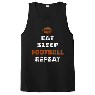 Eat Sleep Football Repeat Love Football PosiCharge Competitor Tank