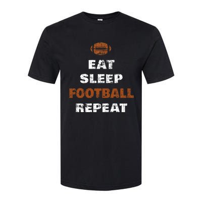 Eat Sleep Football Repeat Love Football Softstyle CVC T-Shirt