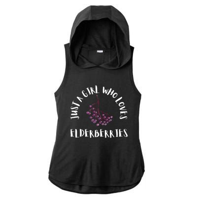 Elderberry Syrup Flu Sambucus Homeopath Medicine Gift Ladies PosiCharge Tri-Blend Wicking Draft Hoodie Tank