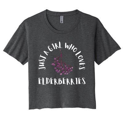 Elderberry Syrup Flu Sambucus Homeopath Medicine Gift Women's Crop Top Tee