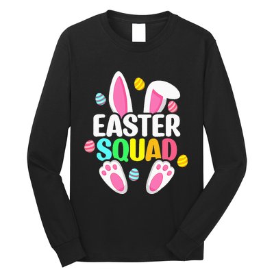 Easter Squad Family Matching Easter Day Bunny Egg Hunt Group Long Sleeve Shirt