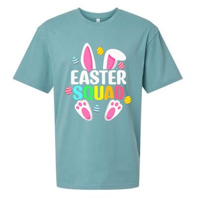 Easter Squad Family Matching Easter Day Bunny Egg Hunt Group Sueded Cloud Jersey T-Shirt