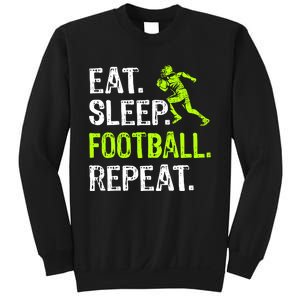 Eat Sleep Football Repeat Football Player Funny Sweatshirt