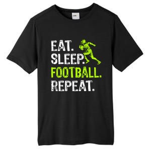 Eat Sleep Football Repeat Football Player Funny Tall Fusion ChromaSoft Performance T-Shirt