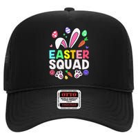 Easter Squad Family Matching Easter Day Bunny Egg Hunt Group High Crown Mesh Back Trucker Hat