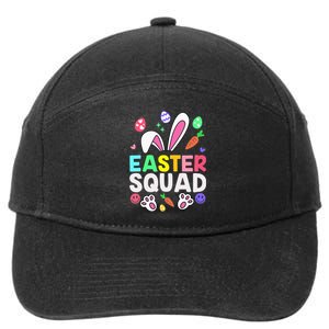 Easter Squad Family Matching Easter Day Bunny Egg Hunt Group 7-Panel Snapback Hat