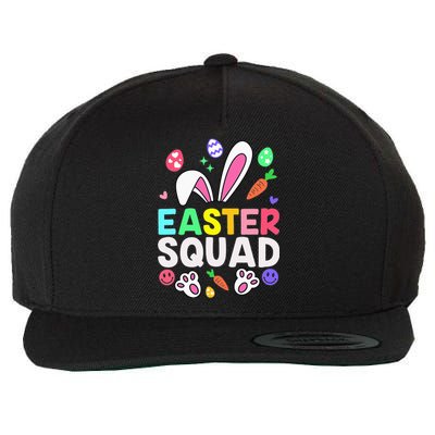 Easter Squad Family Matching Easter Day Bunny Egg Hunt Group Wool Snapback Cap