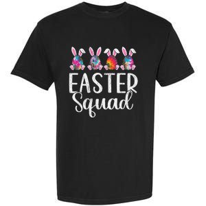 Easter Squad, Funny Egg Bunny Rabbit Rainbow Tie dye Leopard Garment-Dyed Heavyweight T-Shirt