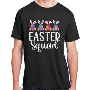 Easter Squad, Funny Egg Bunny Rabbit Rainbow Tie dye Leopard Adult ChromaSoft Performance T-Shirt