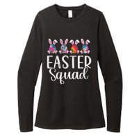 Easter Squad, Funny Egg Bunny Rabbit Rainbow Tie dye Leopard Womens CVC Long Sleeve Shirt