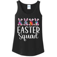 Easter Squad, Funny Egg Bunny Rabbit Rainbow Tie dye Leopard Ladies Essential Tank