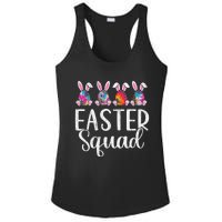 Easter Squad, Funny Egg Bunny Rabbit Rainbow Tie dye Leopard Ladies PosiCharge Competitor Racerback Tank