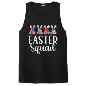 Easter Squad, Funny Egg Bunny Rabbit Rainbow Tie dye Leopard PosiCharge Competitor Tank