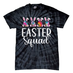 Easter Squad, Funny Egg Bunny Rabbit Rainbow Tie dye Leopard Tie-Dye T-Shirt