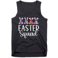 Easter Squad, Funny Egg Bunny Rabbit Rainbow Tie dye Leopard Tank Top