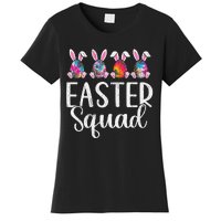 Easter Squad, Funny Egg Bunny Rabbit Rainbow Tie dye Leopard Women's T-Shirt