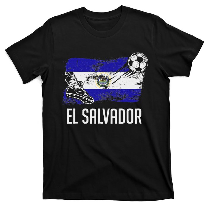 El Salvador Flag Jersey Salvadorean Soccer Team Salvadorean T-Shirt