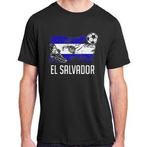 El Salvador Flag Jersey Salvadorean Soccer Team Salvadorean Adult ChromaSoft Performance T-Shirt