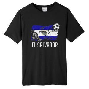 El Salvador Flag Jersey Salvadorean Soccer Team Salvadorean Tall Fusion ChromaSoft Performance T-Shirt