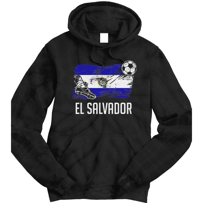 El Salvador Flag Jersey Salvadorean Soccer Team Salvadorean Tie Dye Hoodie