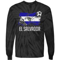 El Salvador Flag Jersey Salvadorean Soccer Team Salvadorean Tie-Dye Long Sleeve Shirt