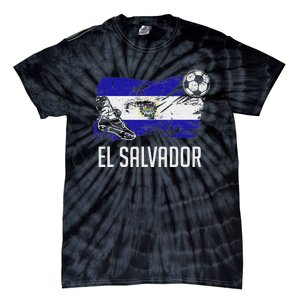 El Salvador Flag Jersey Salvadorean Soccer Team Salvadorean Tie-Dye T-Shirt